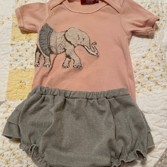 Milkbarn Onesie with Matching Diaper Cover 3-6M - Picture 1 of 4